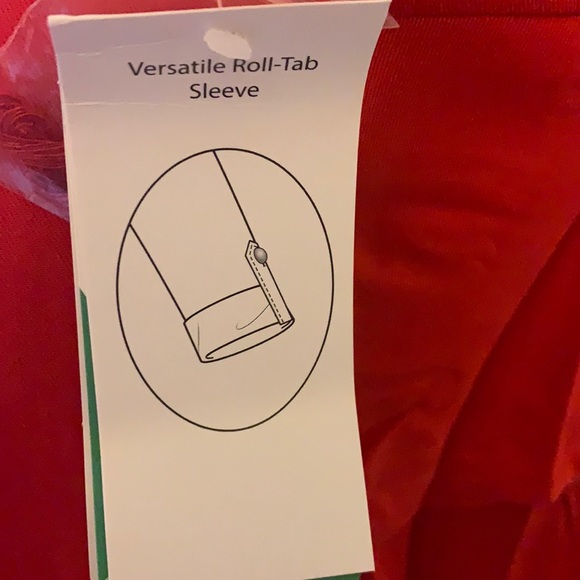 REBA Rodeo Red Layered Button Down Top - Picture 14 of 16